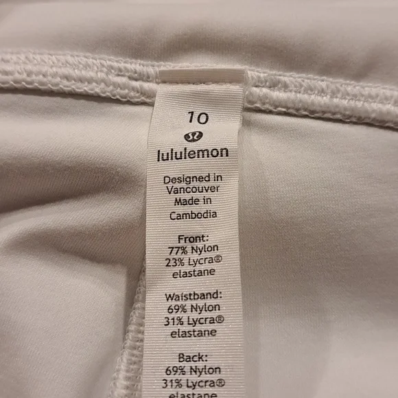 Lululemon White Capri Leggings With Colorful New York Emblem - Picture 5 of 6